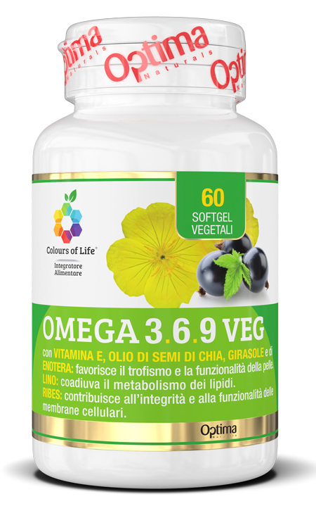 Colours Of Life Omega 396 Veg - Integratore per il Benessere Cardiovascolare - 60 Capsule