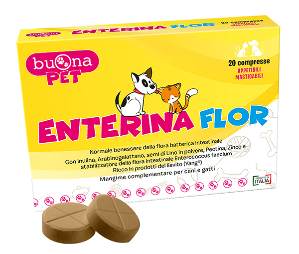Enterina Flor Mangime Complementare Cani e Gatti 20 Compresse