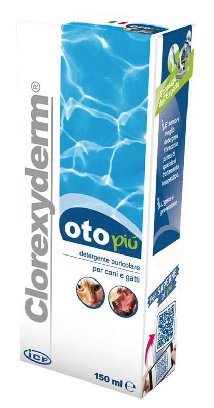 Clorexyderm Oto Più Detergente Auricolare Cane e Gatto 150 ml