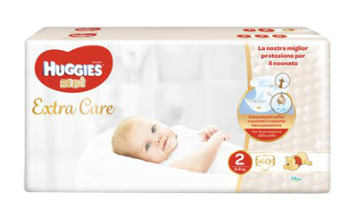 HUGGIES EXTRA CARE GRANDE 2 40 PEZZI