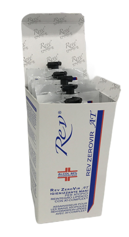 Rev Zerovir AT - Gel Igienizzante Mani - 6 Bustine x 20 ml