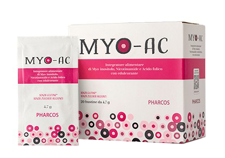 Pharcos MYO-AC - Integratore Sistemico Acne PCOS - 20 Bustine
