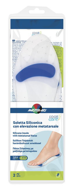 MASTER-AID FOOT CARE SOLETTA SILICONICA LARGE 41-42 EU ELEVMETATARSO
