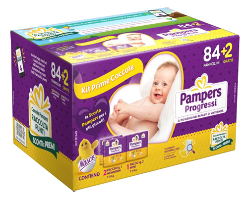 Pampers Progressi Nasce Kit Prime Coccole 86 Pannolini