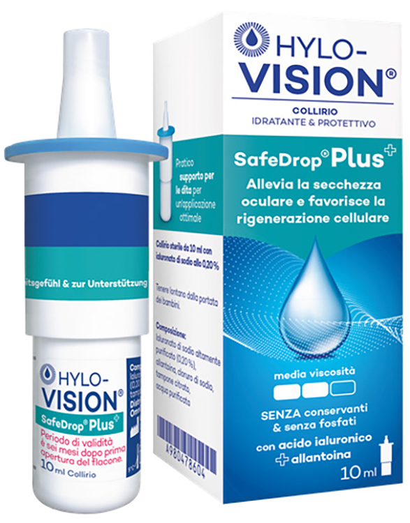 HYLOVISION SAFE DROP PLUS COLLIRIO IDRATANTE E PROTETTIVO 10ML