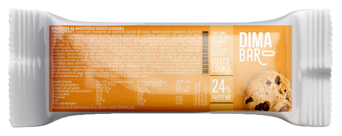 DIMABAR BARRETTA AL MALTITOLO GUSTO COOKIES 40 G