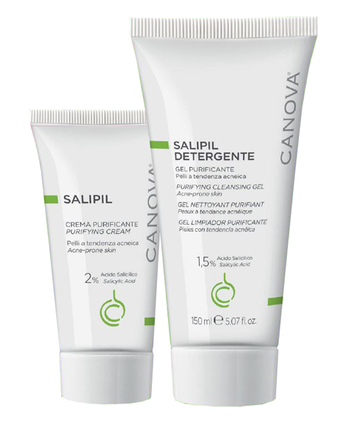 SALIPIL CREMA PURIFICANTE 50 ML + SALIPIL DETERGENTE GEL PURIFICANTE 150 ML IN OMAGGIO