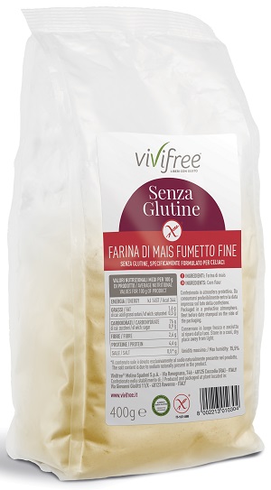 VIVIFREE FARINA DI MAIS FUMETTO SENZA GLUTINE 400 G
