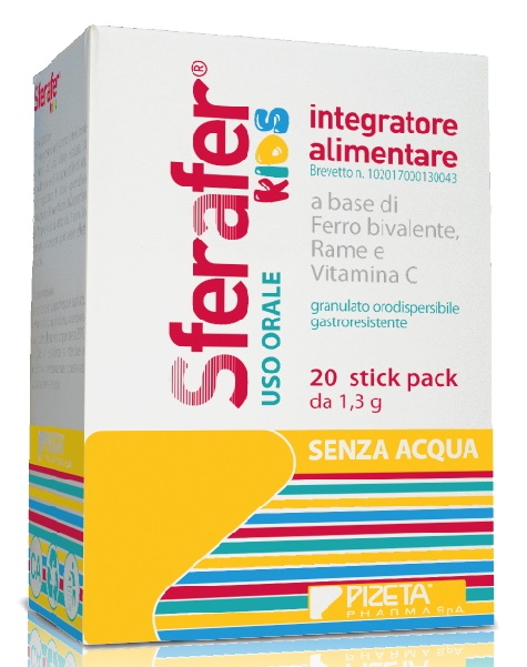 Sferafer Kids Integratore Ferro per Bambini 20 Stick