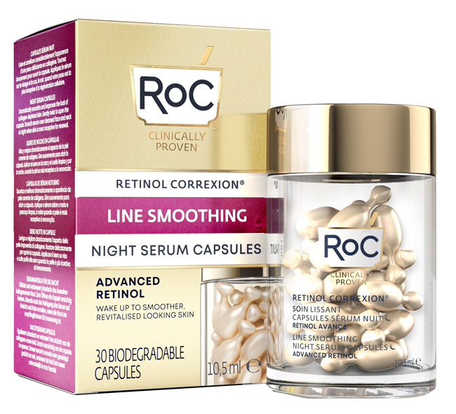 ROC RETINOL CORREXION LINE SMOOTHING SIERO VISO NOTTE 30 CAPSULE