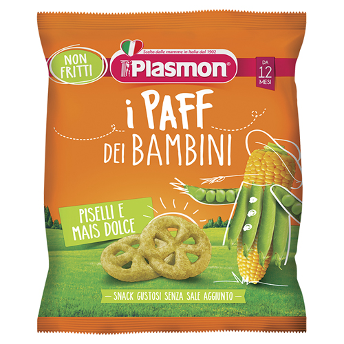 PLASMON DRY SNACK PAFF PISELLI-MAIS 15 G