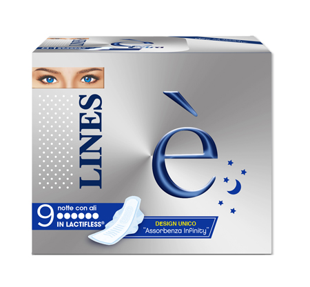 LINES E' NOTTE ASSORBENTI 9+2 PEZZI