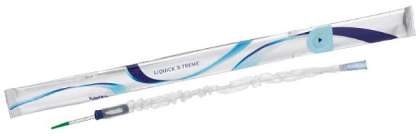 CATETERE VESCICALE AUTOLUBRIFICANTE LIQUICK X-TREME RIVESTIMENTO IDROFILO DIAMETRO CH14 LUNGHEZZA 20 CM PUNTA ERGOTHAN 2FORI SFALSATI 30 PEZZI