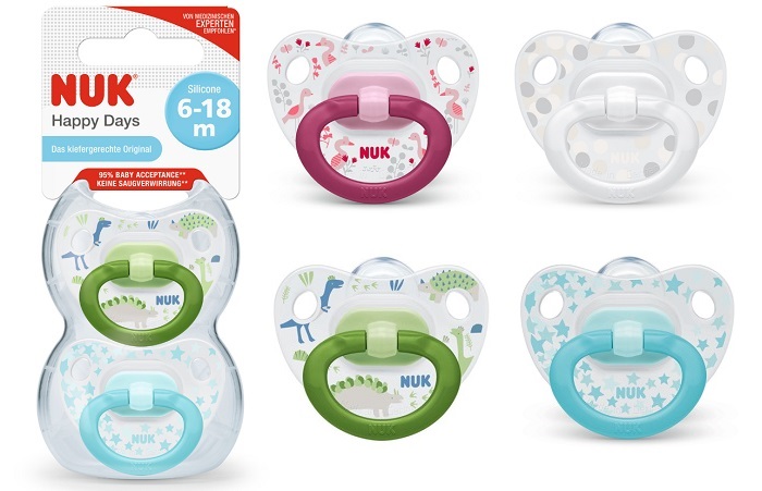NUK SUCCHIETTO HAPPYDAY SI 6-18 2 PEZZI