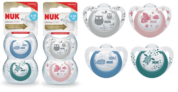 NUK SUCCHIETTO GEN COLOR SI 6-18 2 PEZZI
