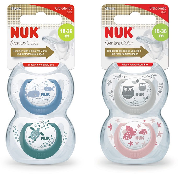NUK SUCCHIETTO GEN COLOR SI 18-36 2 PEZZI