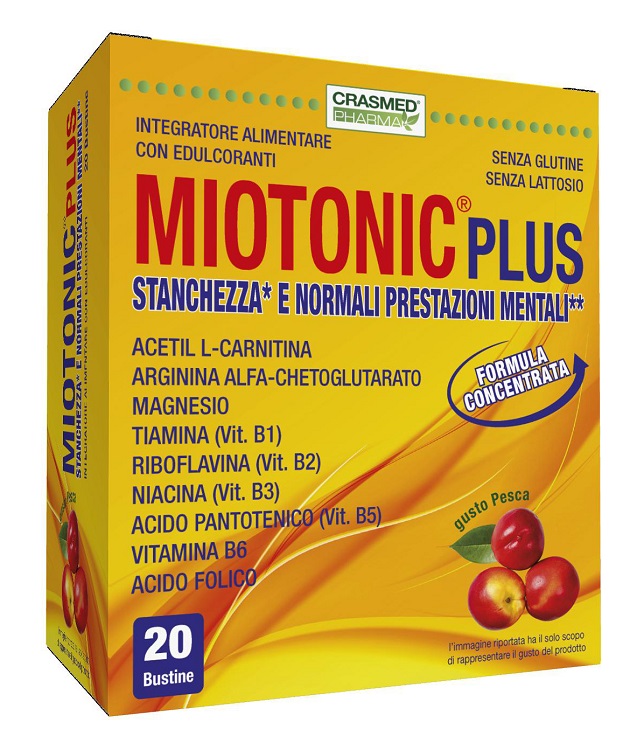 MIOTONIC PLUS STANCHEZZA E NORMALI PRESTAZIONI MENTALI 20 BUSTE