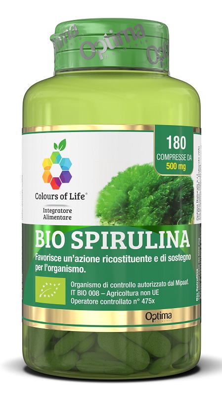 BIO SPIRULINA 180 COMPRESSE COLOURS OF LIFE
