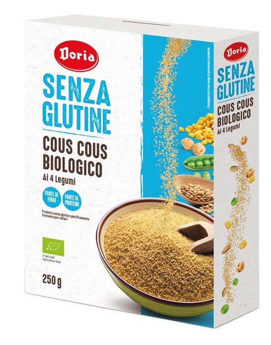 DORIA COUS COUS BIOLOGICO 4 LEGUMI 250 G