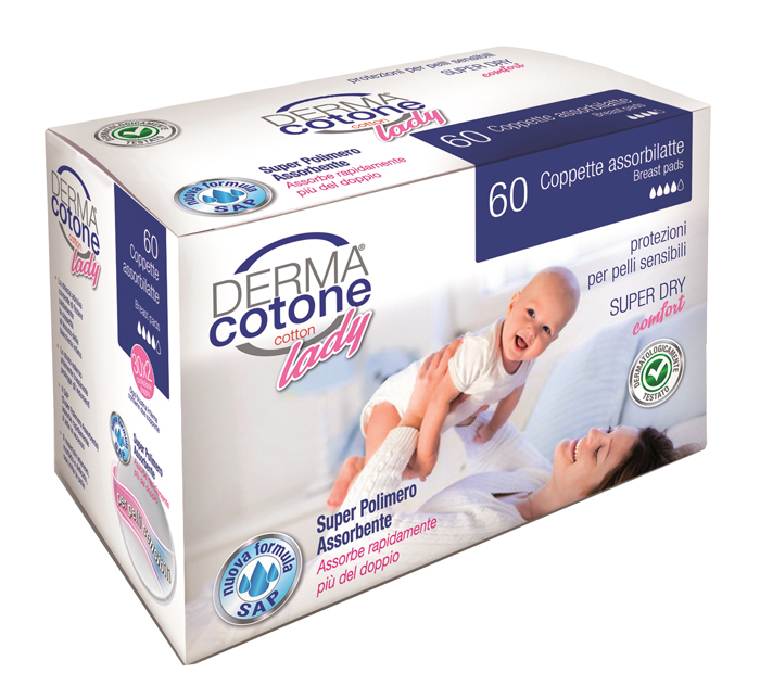 DERMACOTONE COPPETTA ASSORBILATTE 60 PEZZI