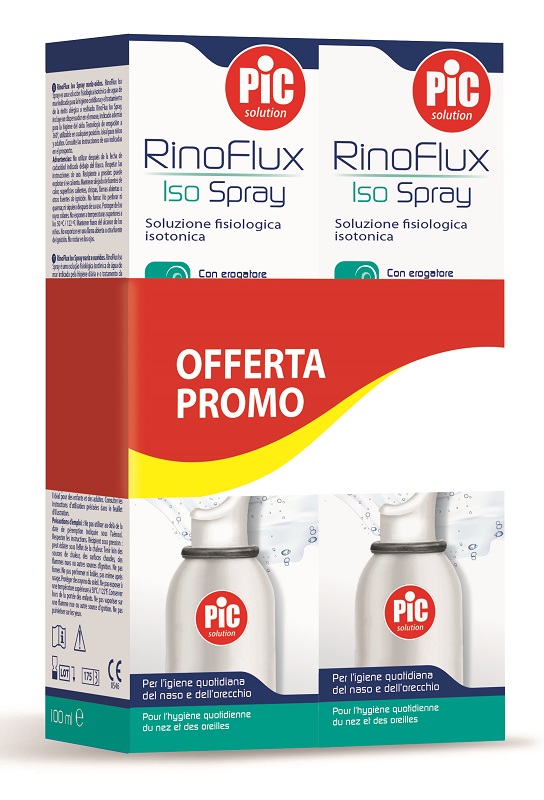 PROMO RINOFLUX SPRAY SOLUZIONE ISOTONICA 1+1 100 ML+100 ML