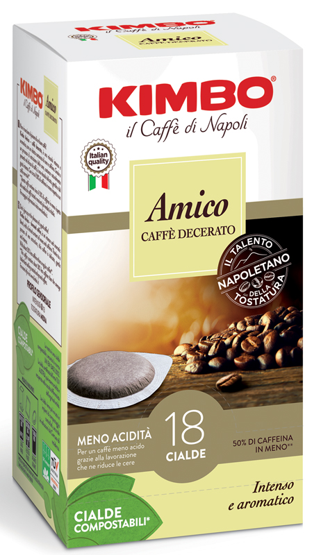 Kimbo Amico Caffè Cialde Decerato 18 Pezzi