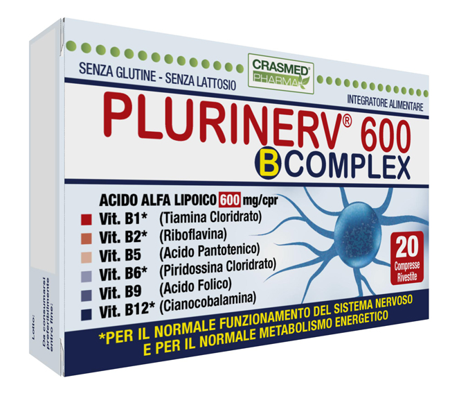 PLURINERV 600 B COMPLEX 20 COMPRESSE