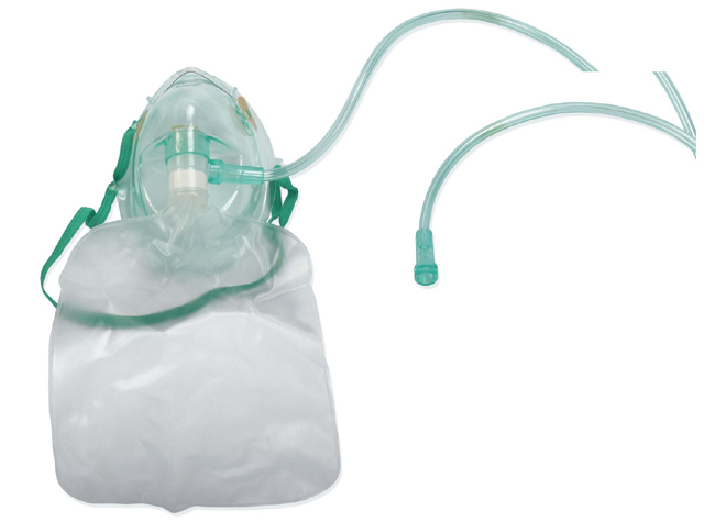 MASCHERINA CON OSSIGENO CON RESERVOIR