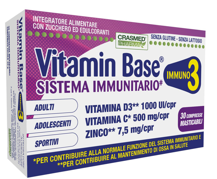 VITAMIN BASE SISTEMA IMMUNITARIO 30 COMPRESSE MASTICABILI