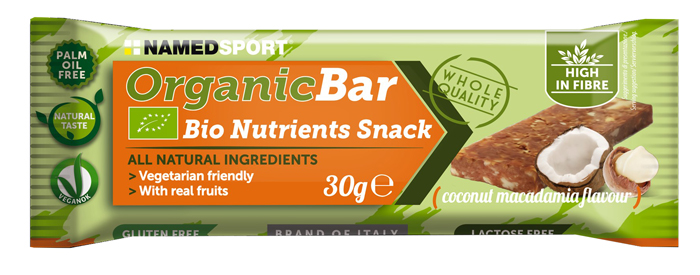 ORGANIC BAR COCONUT-MACADAMIA BARRETTA 30 G