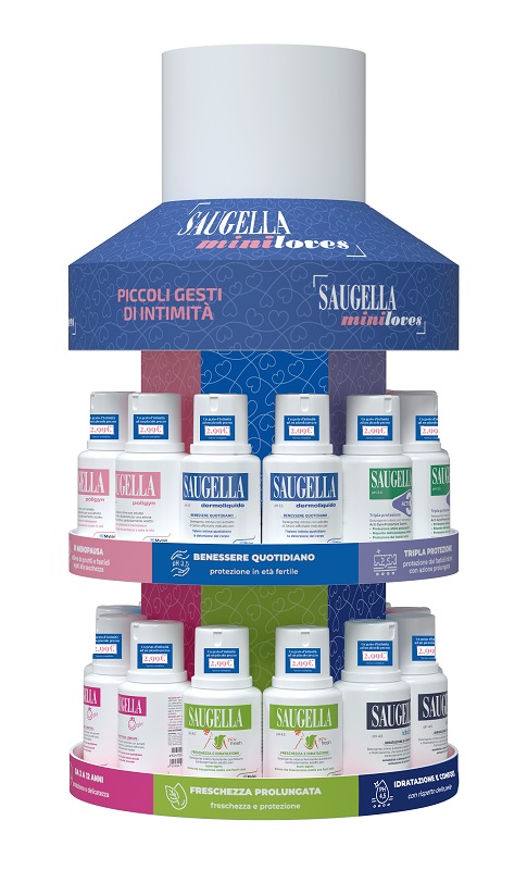 SAUGELLA MINI LOVES EXPO 2 IDRASERUM 100 ML + 2 DERMOLIQUIDO100 ML + 2 GIRL 100 ML + 2 YOU FRESH 100 ML + 2 ACTI3 100 ML + 2 POLIGYN 100 ML