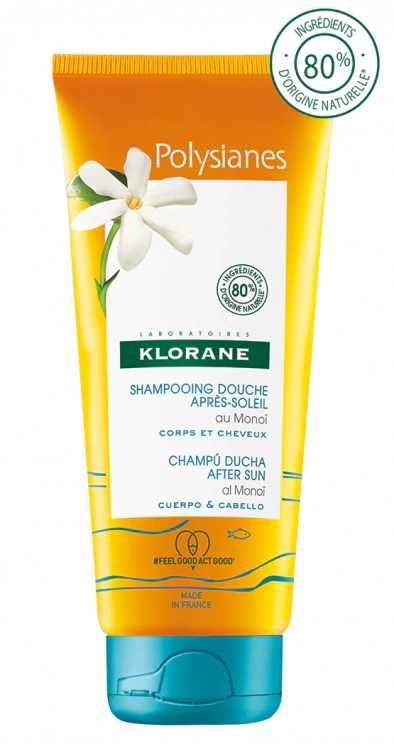Klorane Shampoo Doccia Doposole Corpo e Capelli al Monoi 200 ml