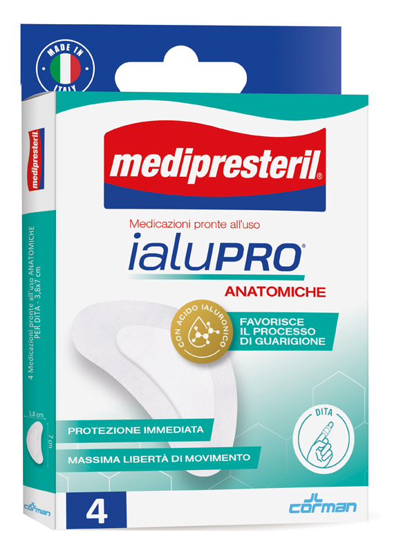 MEDIPRESTERIL IALUPRO DITA 3,8X7 CM 4 PEZZI