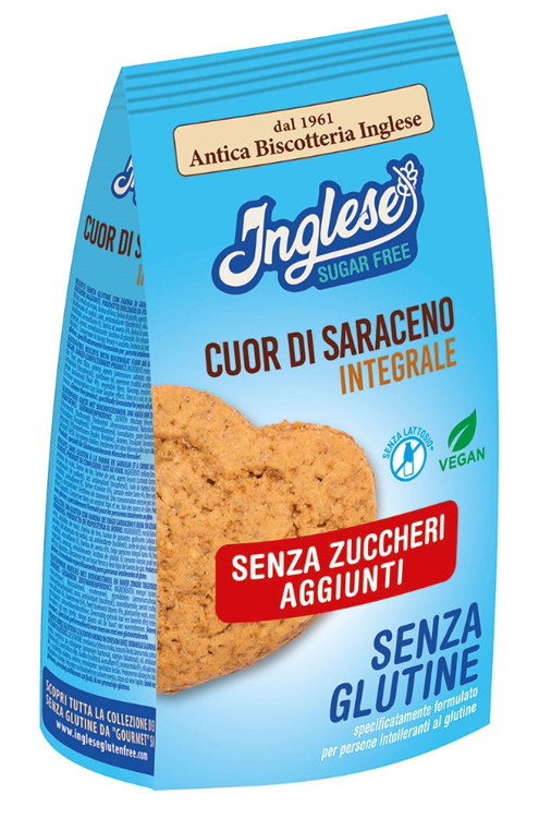 INGLESE BISCOTTI CUOR DI SARACENO SENZA ZUCCHERI AGGIUNTI PROMO 300 G