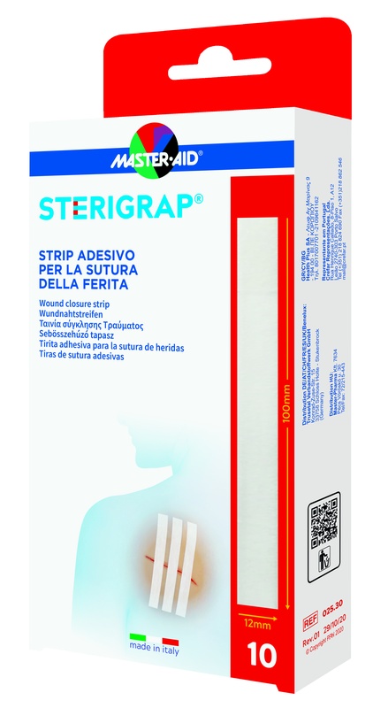 MASTER-AID STERIGRAP STRIP ADESIVO SUTURA FERITE 100X12 MM 6PEZZI
