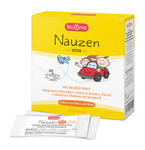 Nauzen Integratore Bambini Antinausea 20 Stick