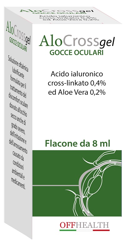Alocross Collirio Lubrificante con Acido Ialuronico Cross Linkato 8 ml