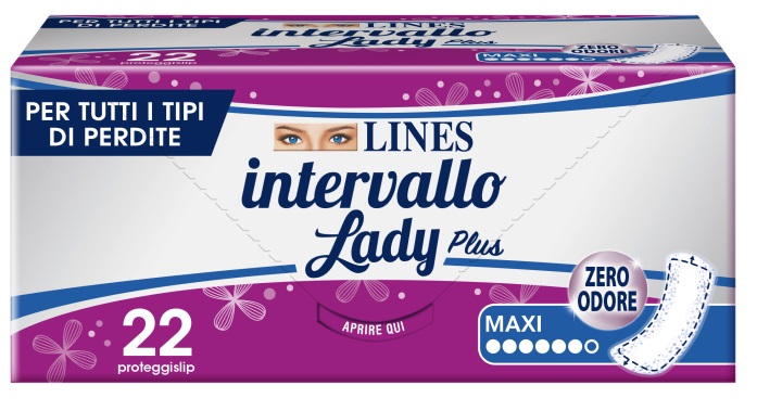 Lines Intervallo Lady Pus Zero Odore Proteggislip Maxi 22 Pezzi