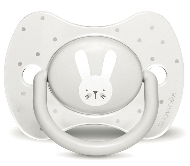 SUAVINEX HYGGE SUCCHIETTO ANATOMICO S 0/6 CONIGLIO POIS GHIACCIO CRYSTAL