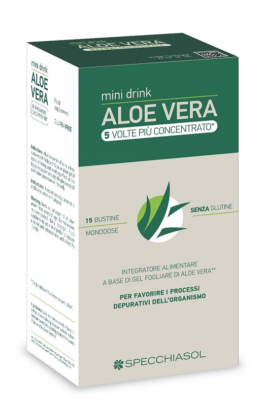 ALOE VERA MINI DRINK 5 VOLTE PIU' CONCENTRATO 15 BUSTINE DA10 ML