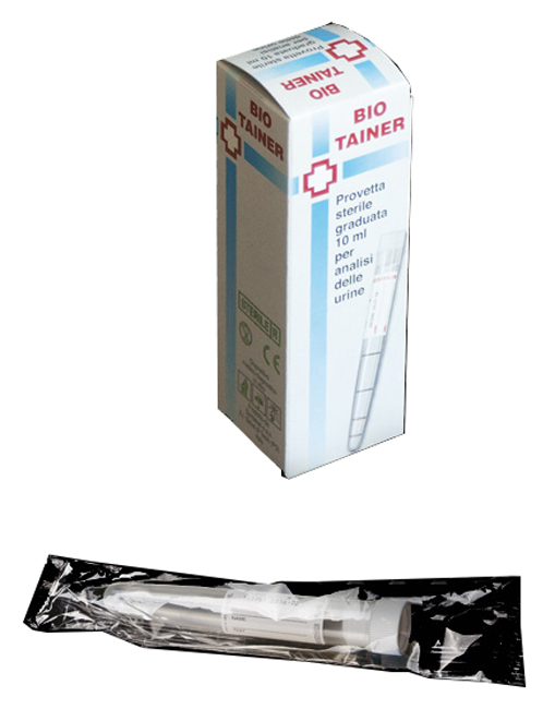 BIO TAINER PROVETTA STERILE PER URINA 10 ML