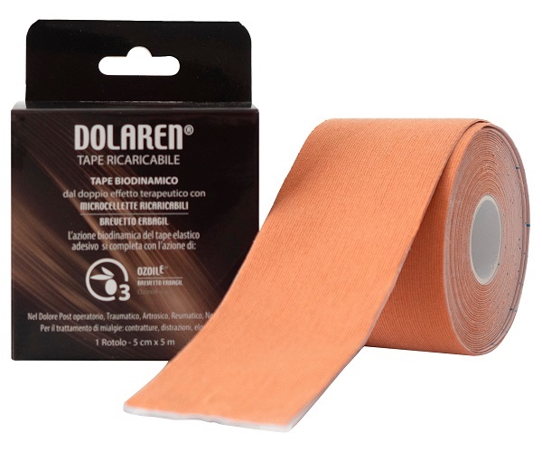 DOLAREN KINESI CEROTTO TERAPEUTICO BEIGE 5 X 25 CM IN ROTOLO