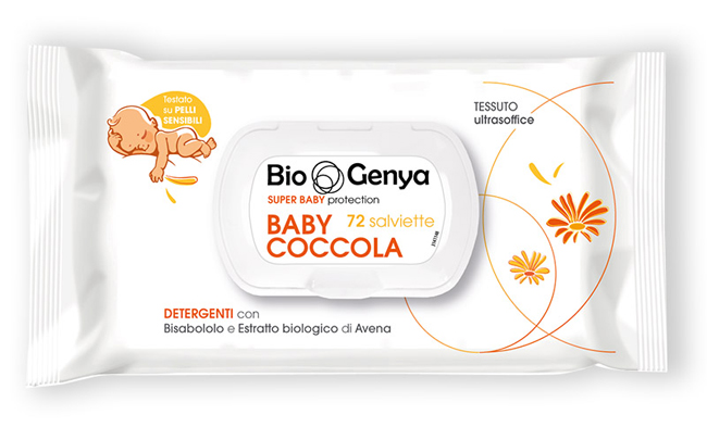 BIOGENYA SUPER BABY PROTECTION 72 SALVIETTE BABY COCCOLA DETERGENTI