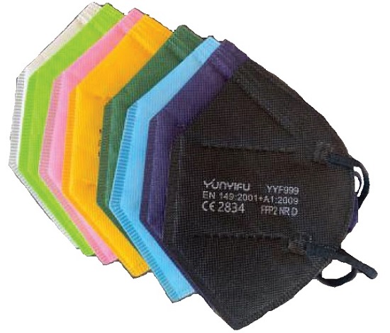 YUNYIFU SEMIMASCHERA FILTRANTE FFP2 CLASSE 3 BIANCA 10 PEZZI