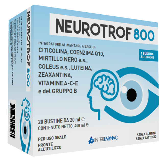 Neurotrof 800 Integratore Benessere Vista 16 Bustine