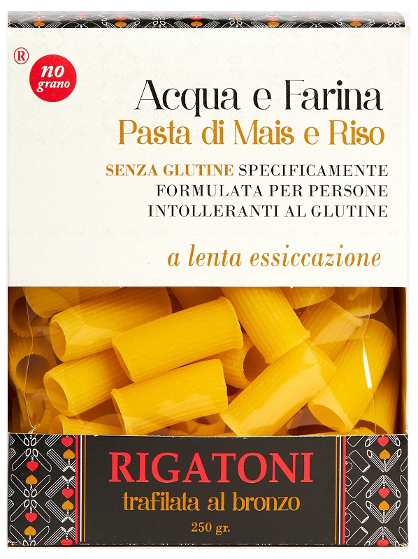 NUTRI TE' RIGATONI ACQUA E FARINA MAIS E RISO 250 G