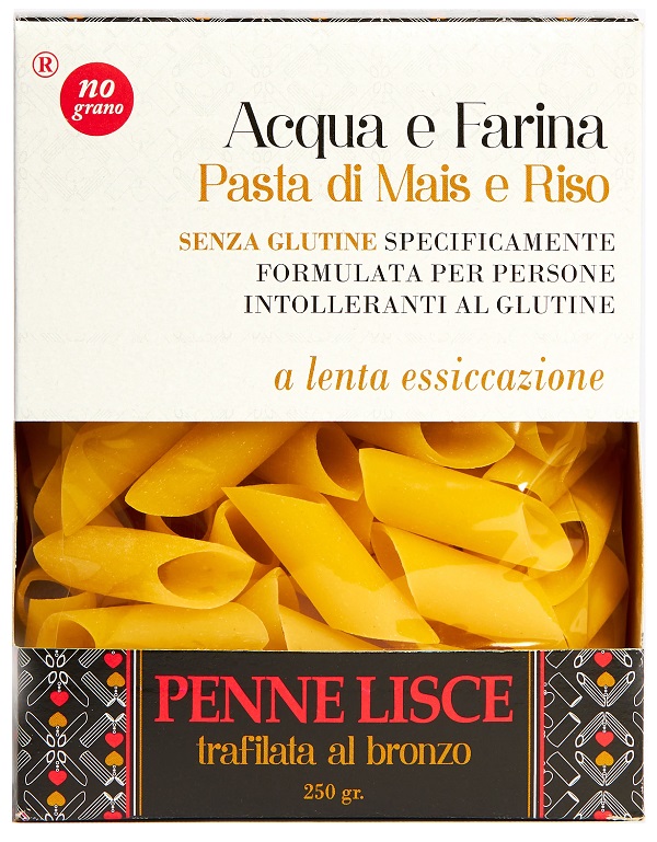 NUTRI TE' PENNE LISCE ACQUA E FARINA MAIS E RISO 250 G