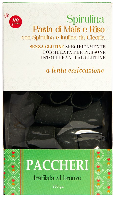 NUTRI TE' PACCHERI CON SPIRULINA MAIS E RISO 250 G