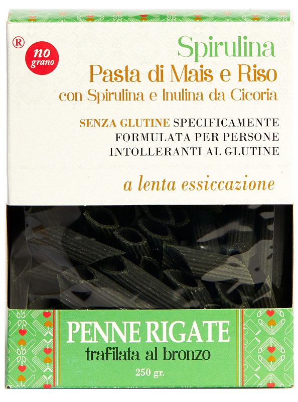 NUTRI TE' PENNE RIGATE CON SPIRULINA MAIS E RISO 250 G