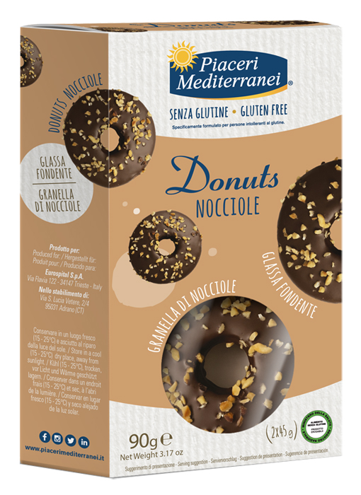 PIACERI MEDITERRANEI DONUTS NOCCIOLE 90 G